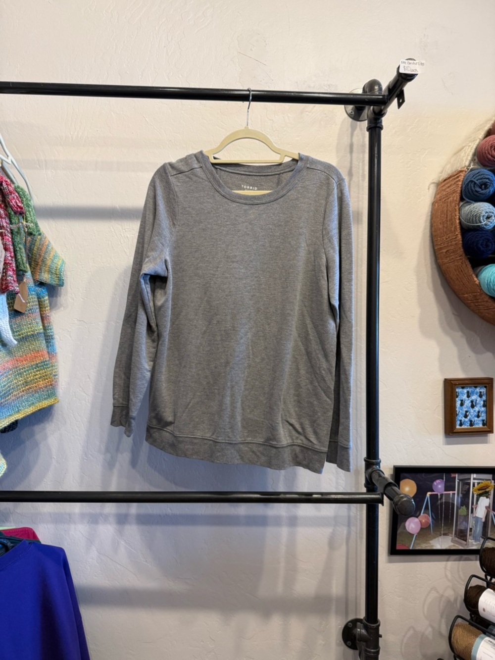torrid Gray Crewneck Sweater